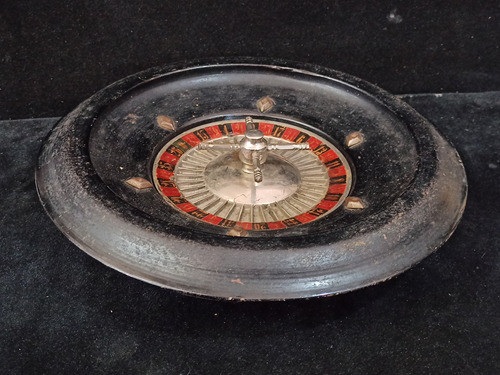 Antigua Ruleta Semiprofesional 28cm De Metal Muy Buen Estado 0