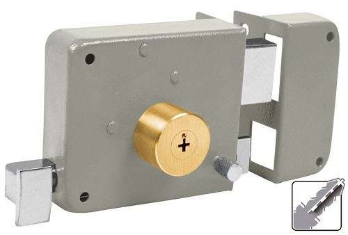 Cerradura Sobrep. Para Puerta Der Hasta 40mm Hermex Cs-85d 0