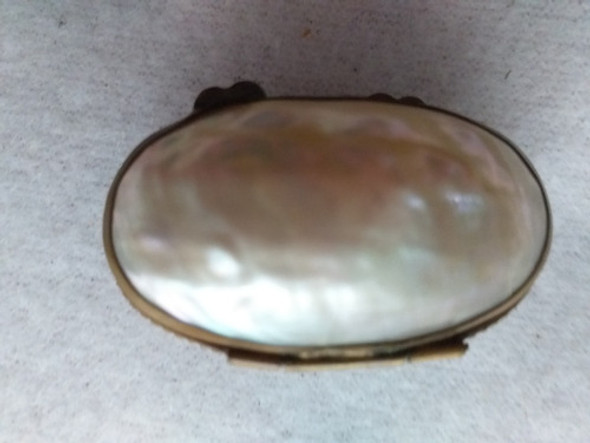 Coleccionista Caja Porcelana Escena Galante Bronce Antigua 1