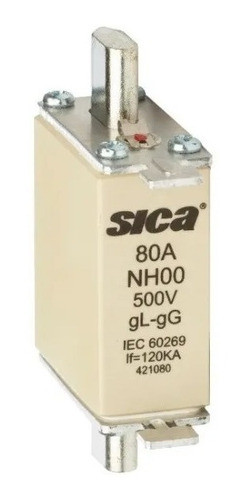 Fusible Nh Tamaño 00 80a Sica Pronto Electrica 0