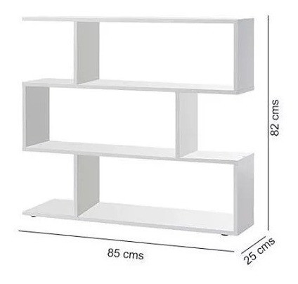 Biblioteca Melamina - Minimalista - Moderno - Estantes 1