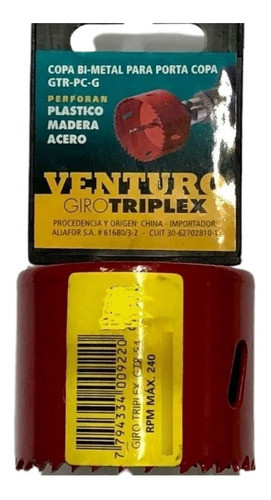 Sierra Copa Bimetal 32mm Giro Triplex Venturo De Aliafor 0