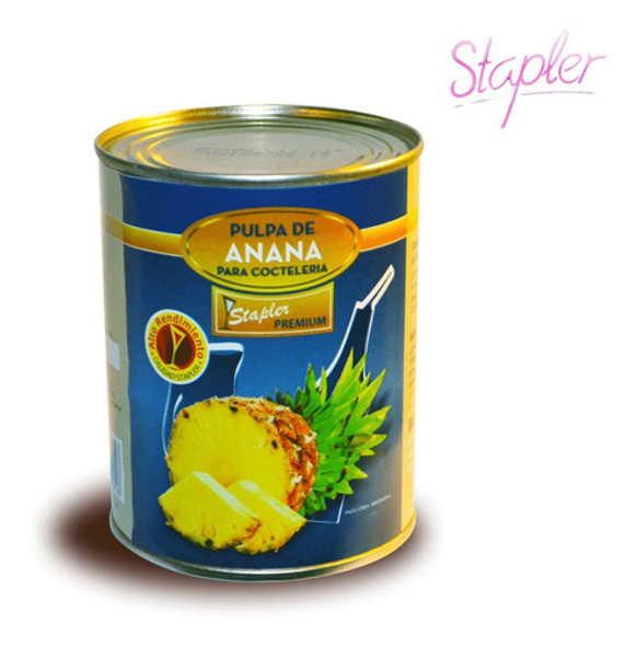 Pulpa De Anana Para Cocteleria Stapler Premium Lata 880g 0