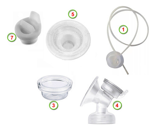 Combo Higiénico Sacaleche Avent Eléctrico Scf396 X5 Piezas 1