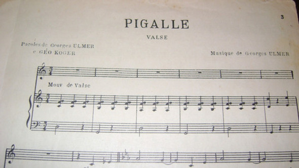 Partitura Piano Pigalle (vals) George Ulmer Serie 3.33 1 Partitura Piano Pigalle (vals) George Ulmer Serie 3.33 1