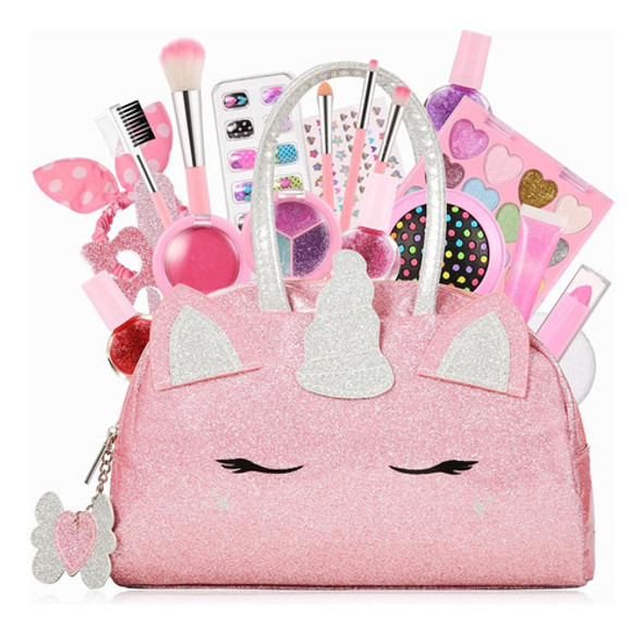 Holybelle Kids Makeup Kit Para Niña, Niñas Juguetes Real Was 0