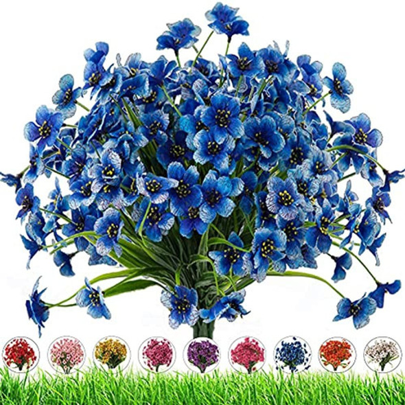 Flores Artificiales Lsd Para Exteriores, 8 Paquetes De Flore 0