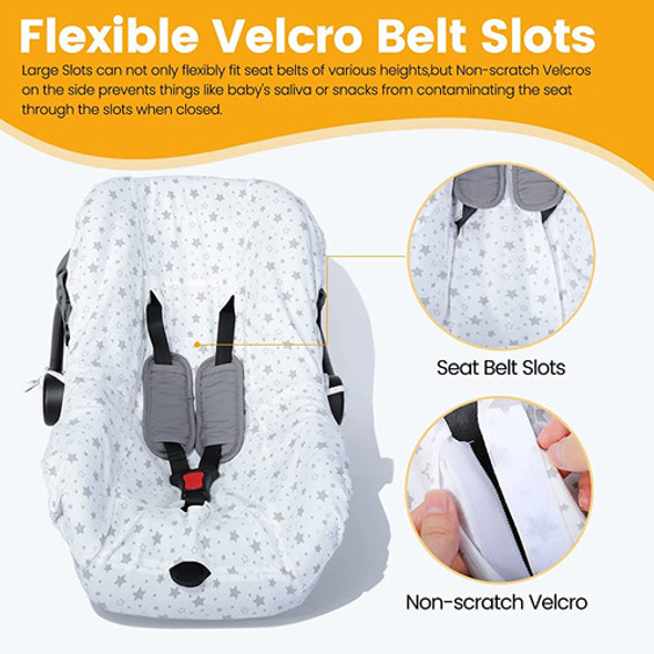 Orzbow Carseat Cover Liner Universal, 100% Algodón Carseat C 1 Orzbow Carseat Cover Liner Universal, 100% Algodón Carseat C 1