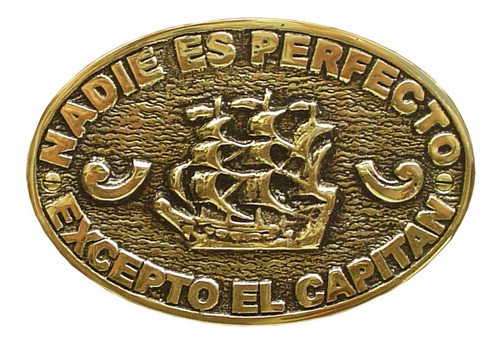 Portallaves Chapa Nadie Es Perfecto Galeón X 4 Ganchos 1