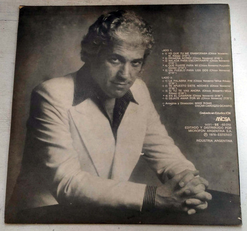 Chico Novarro El Amor Continua Lp Argentino / Kktus 1