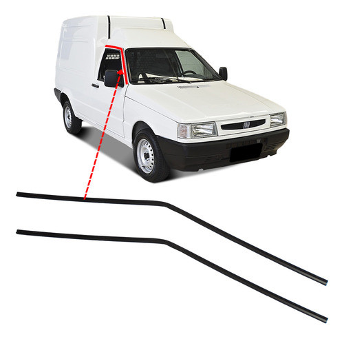 Par Pingadeira Direita E Esquerda Fiorino Furgão 1989 A 2013 0