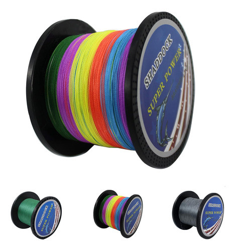 Línea De Pesca 4 Hilos 10lb-133lb 110 Yardas-1100 Yardas 0