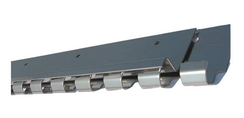 Kit Trilho 1m C/05 Pendural Inox P/ Cortina Pvc Câmara Fria 0