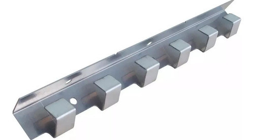 Kit Trilho 1m C/05 Pendural Inox P/ Cortina Pvc Câmara Fria 1