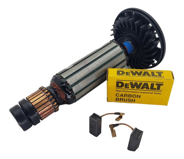 Inducido + Carbones Dewalt Amoladora Dwe4020 4 Y 1/2 800 W 0