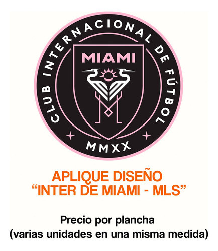 Parches Termoadhesivos Por Plancha  Inter Miami Mls Messi 0