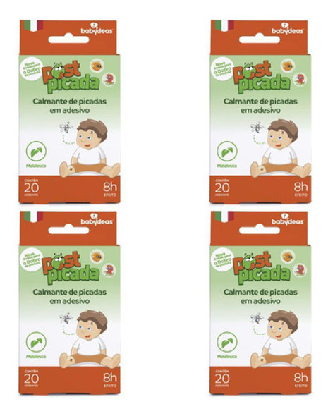 4 Post Picada - Calmante De Picadas Em Adesivo 20un Babydeas 0