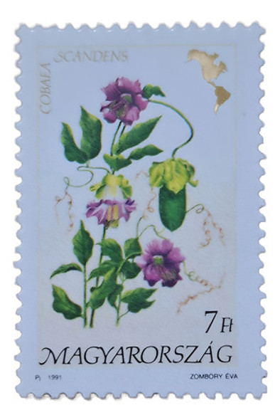 Estampillas De Hungría Tema Flores 5 Sellos Mint Año 1991 1