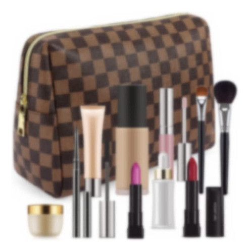 Tufusiur Bolsa De Maquillaje A Cuadros, Bolsas De Cosmticos 0
