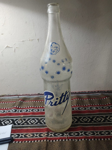 Antigua Botella Rara De Pritty 0