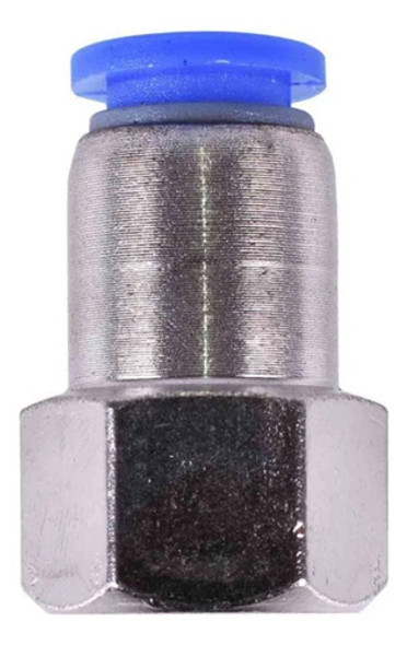 10 Conexão Pneumática Reta Femea Engate Rápido 1/4 Bsp X 8mm 0