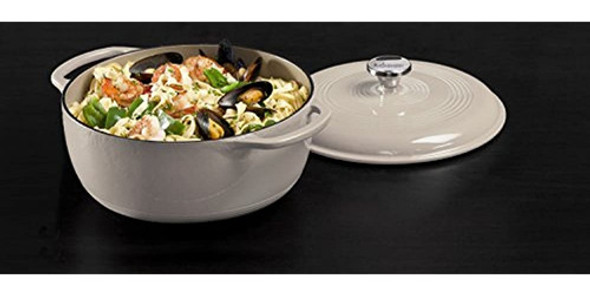 Olla Holandesa Lodge De Color Blanco 1