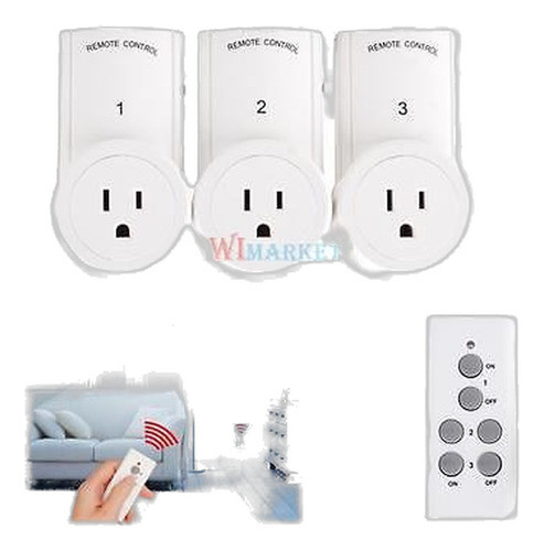 Interruptor De Control Remoto Eléctrico Con 3 Salidas Inalám 0