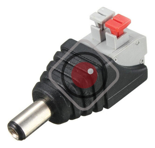 Plug Macho Alimentación A Presion X 100 - Cctv - Redvision 0