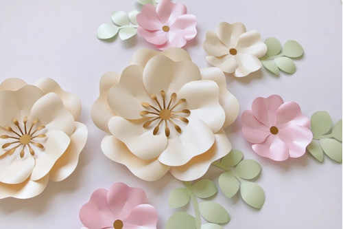 Flores En Cartulina Para Decorar X10 1