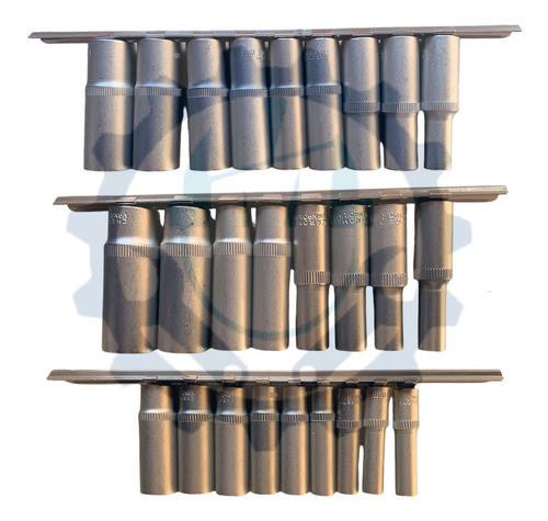 Juegos De Tubos Largos Encastre 1/2 3/8 1/4 Davidson E1 0