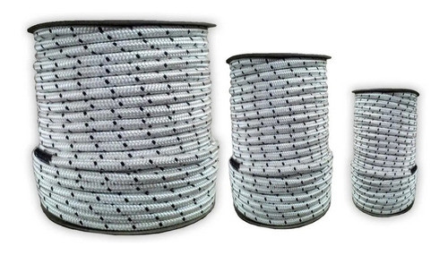 Soga Polipropileno Blanca Y Negra Trenzada 12 Mm X 100 Mts 0