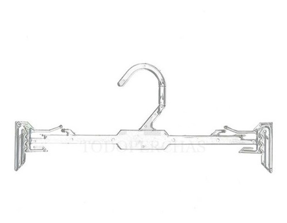 100 Perchas De Acrilico Transparente Lenceria Bikini Mallas 0