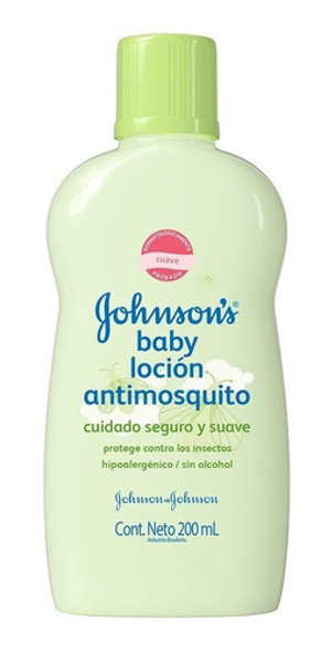 Loción Antimosquitos Johnson's Bebé 6m+ Suave Libre Alcohol 0