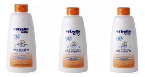 Óleo Calcáreo Estrella Baby Suavidad Natural 500 ml X 3un 0