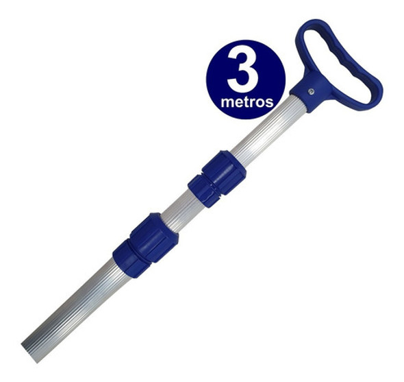 Cabo De Alumínio - Para Piscinas - 3 Metros - Telescopico 1 Cabo De Alumínio - Para Piscinas - 3 Metros - Telescopico 1