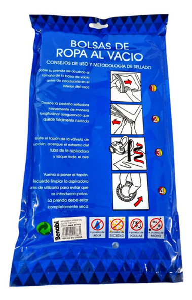 Set X2 Bolsas Cierre Al Vacio Para Almacenar Organizar 60x80 1