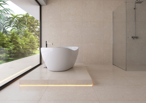 Porcelanato Piso Pared Satinado 90x90cm Iseo Marfim Eliane 1