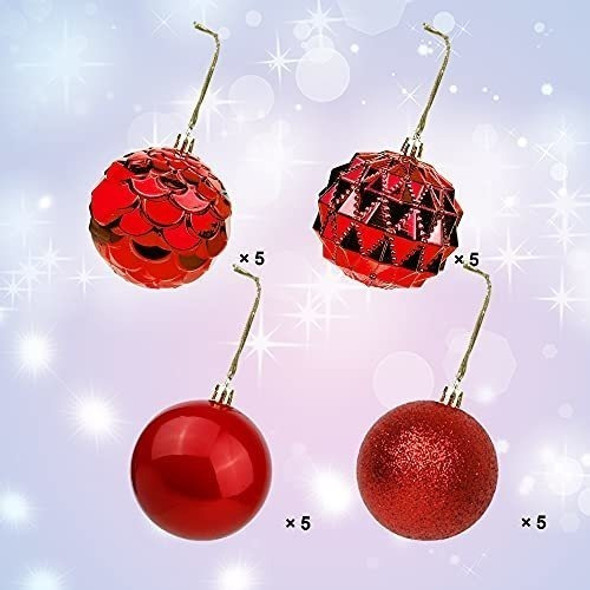 Bolas Para Arbol Navidad -packx 20u. De 8cm./rojo 1 Bolas Para Arbol Navidad -packx 20u. De 8cm./rojo 1