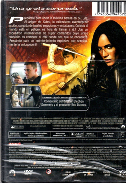 G.i. Joe El Origen De Cobra - Dvd Nuevo Orig Cerrado - Mcbmi 1