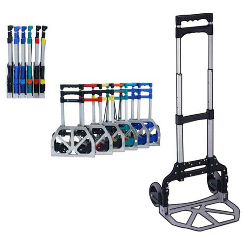 Carro Plegable Zorra Carretilla Aluminio 2 Ruedas 60kg Fema 0