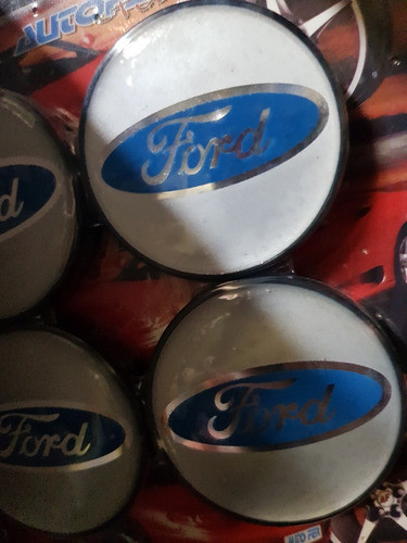 X4) Centros De Llanta Ford 49mm Eb Ra 0