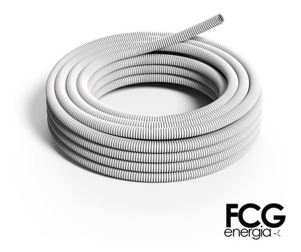 Caño Corrugado 25mm Liviano Pvc Genrod X 25mts 1