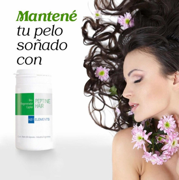 Peptine Hair  Cabello Sano Nutrientes Caida Del Pelo X 2 U 1