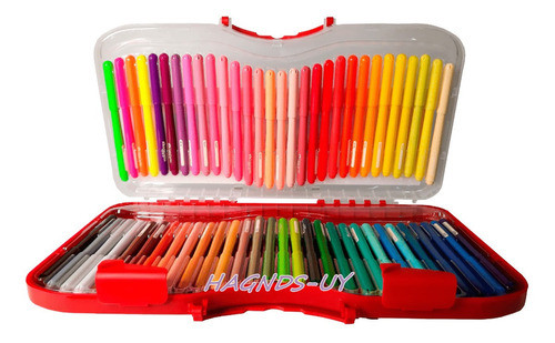 Marcadores Finos Faber Castell Valija X60 Colores Nuevos 1