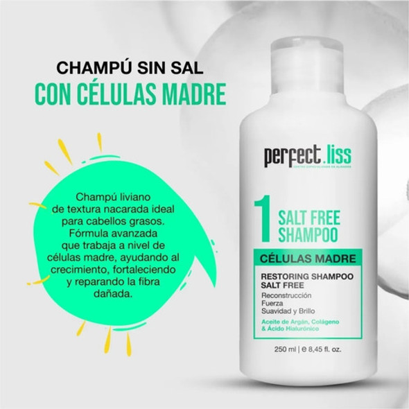 Shampoo Sin Sal Perfect.liss 250ml Mantenimiento 1
