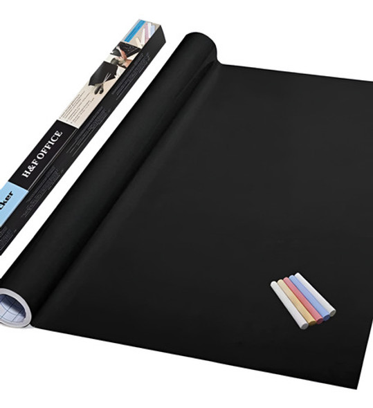 Pizarra / Vinilo Adhesivo Negro + 5 Tizas De Regalo 0 Pizarra / Vinilo Adhesivo Negro + 5 Tizas De Regalo 0