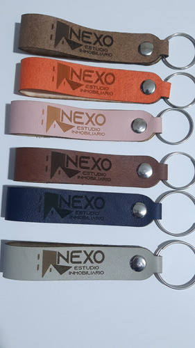 Llaveros Ecocuero Personalizado Pack X 30u Grabado Laser 0