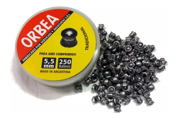 Balines 5,5 Mm Orbea 2500 Unidades Aire Comprimido Caza 1