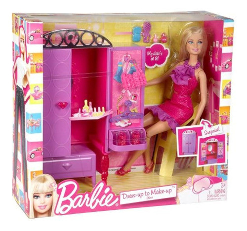 Barbie Dress-up Armário De Maquiagem De 2011 Da Mattel 1