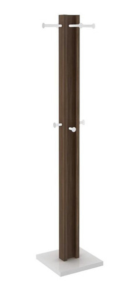 Cabideiro Mancebo De Chão Com 8 Pinos Para Pendura - Nogal 0